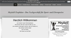 Desktop Screenshot of meykell-pokale.de