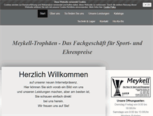 Tablet Screenshot of meykell-pokale.de